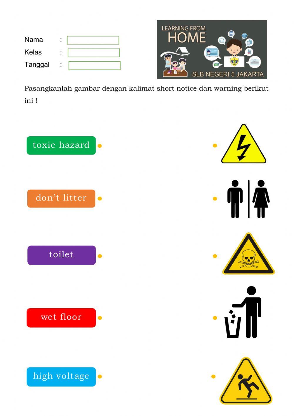 Short Notice and Warning