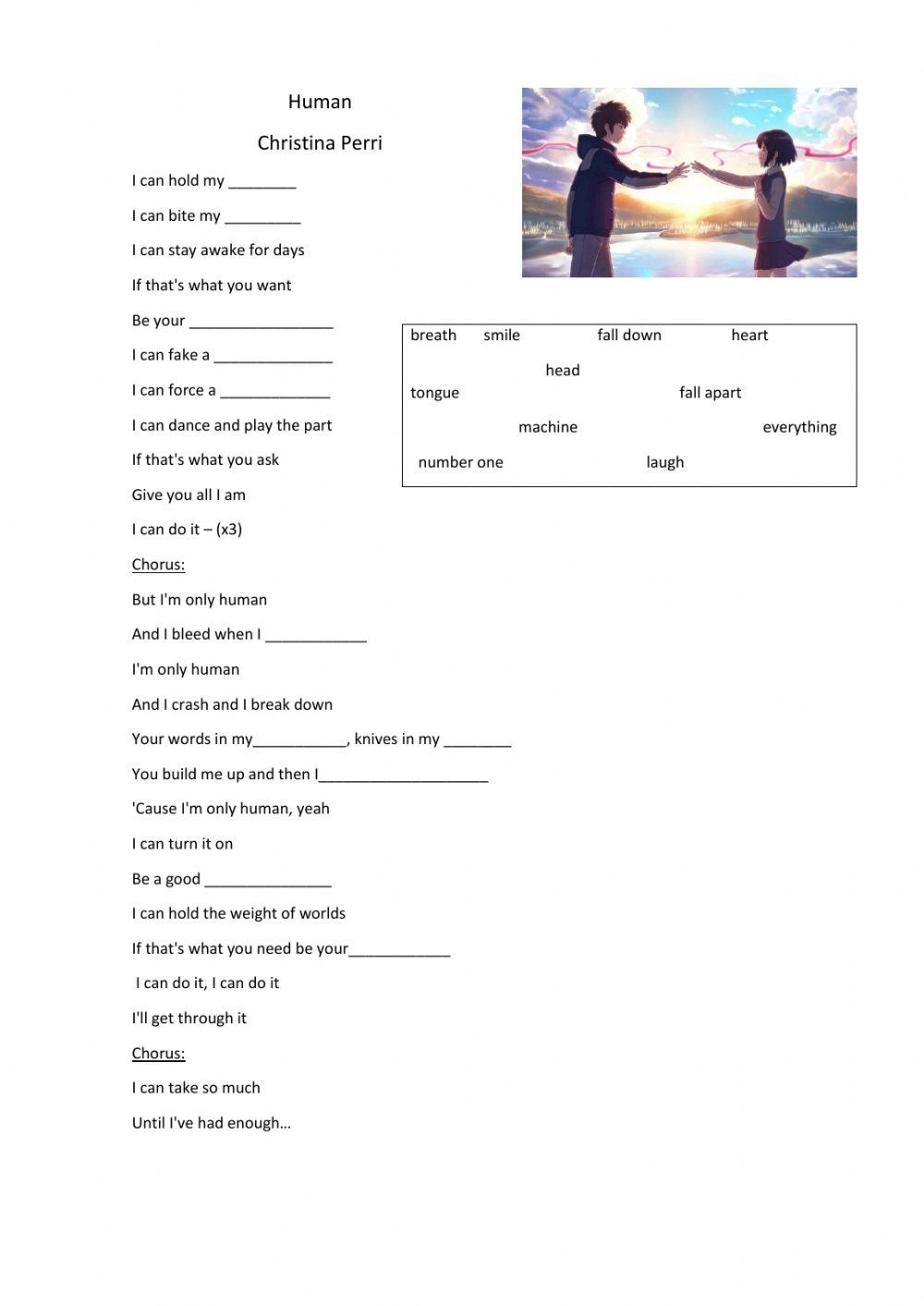 Christina Perry HUMAN song