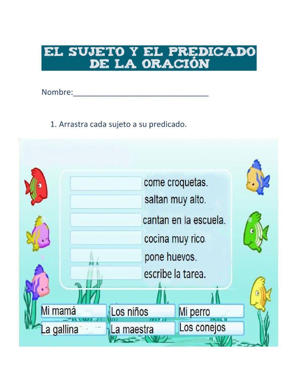 El sujeto y el predicado