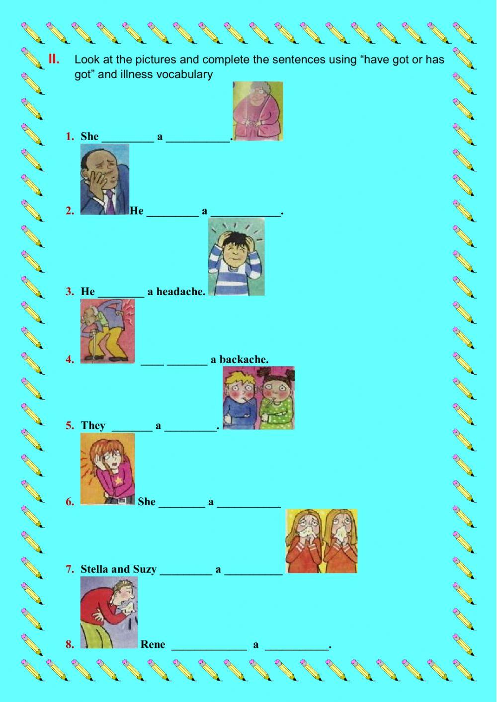 Illnesses Vocabulary