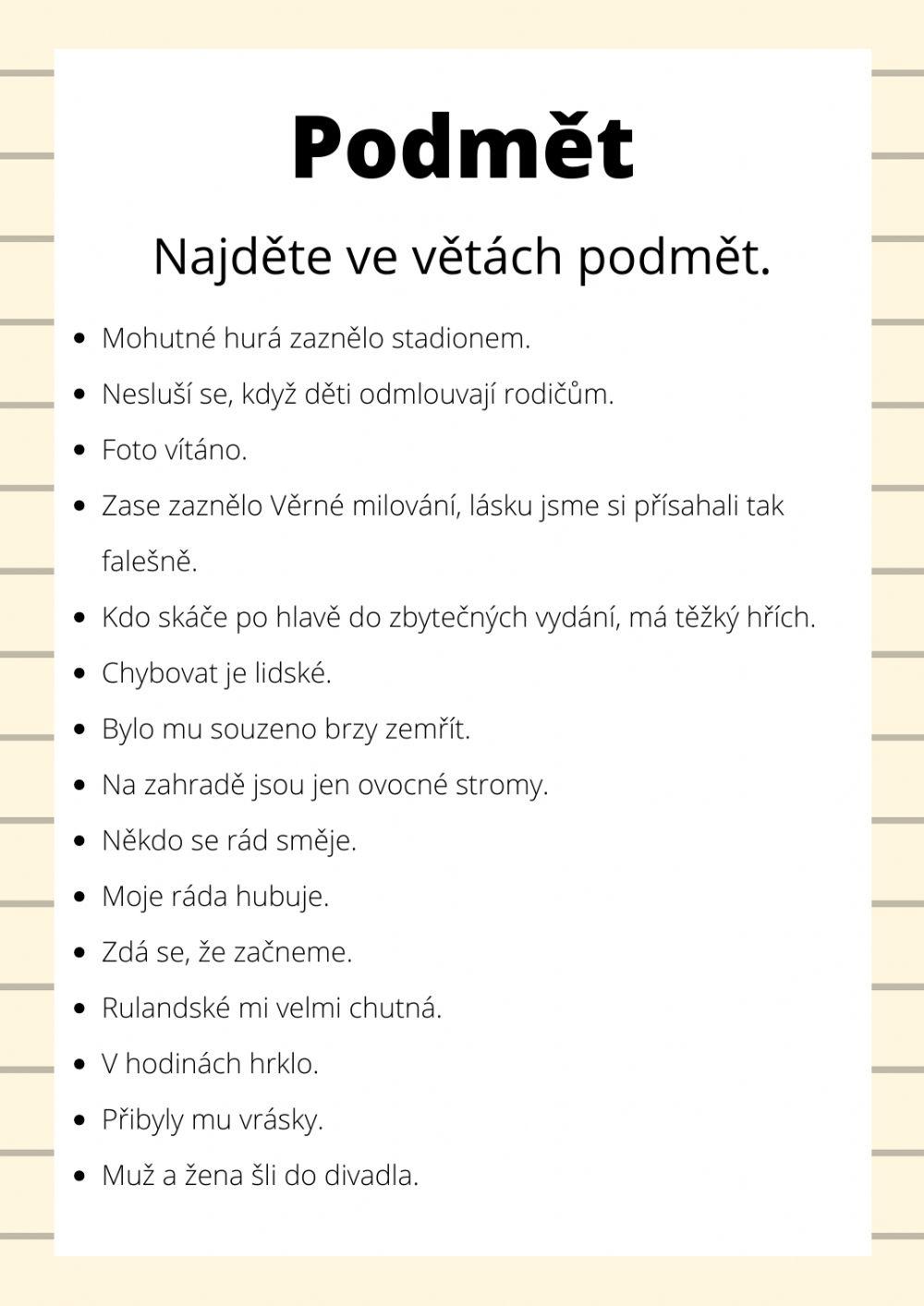 Podmět