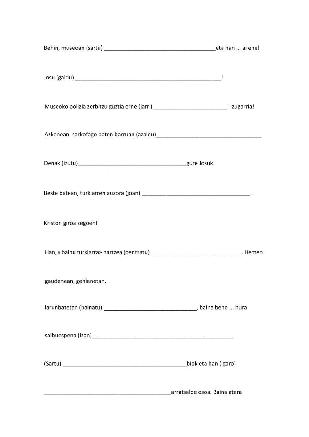 6 izan ukan lehenaldian. bidaia lasaia