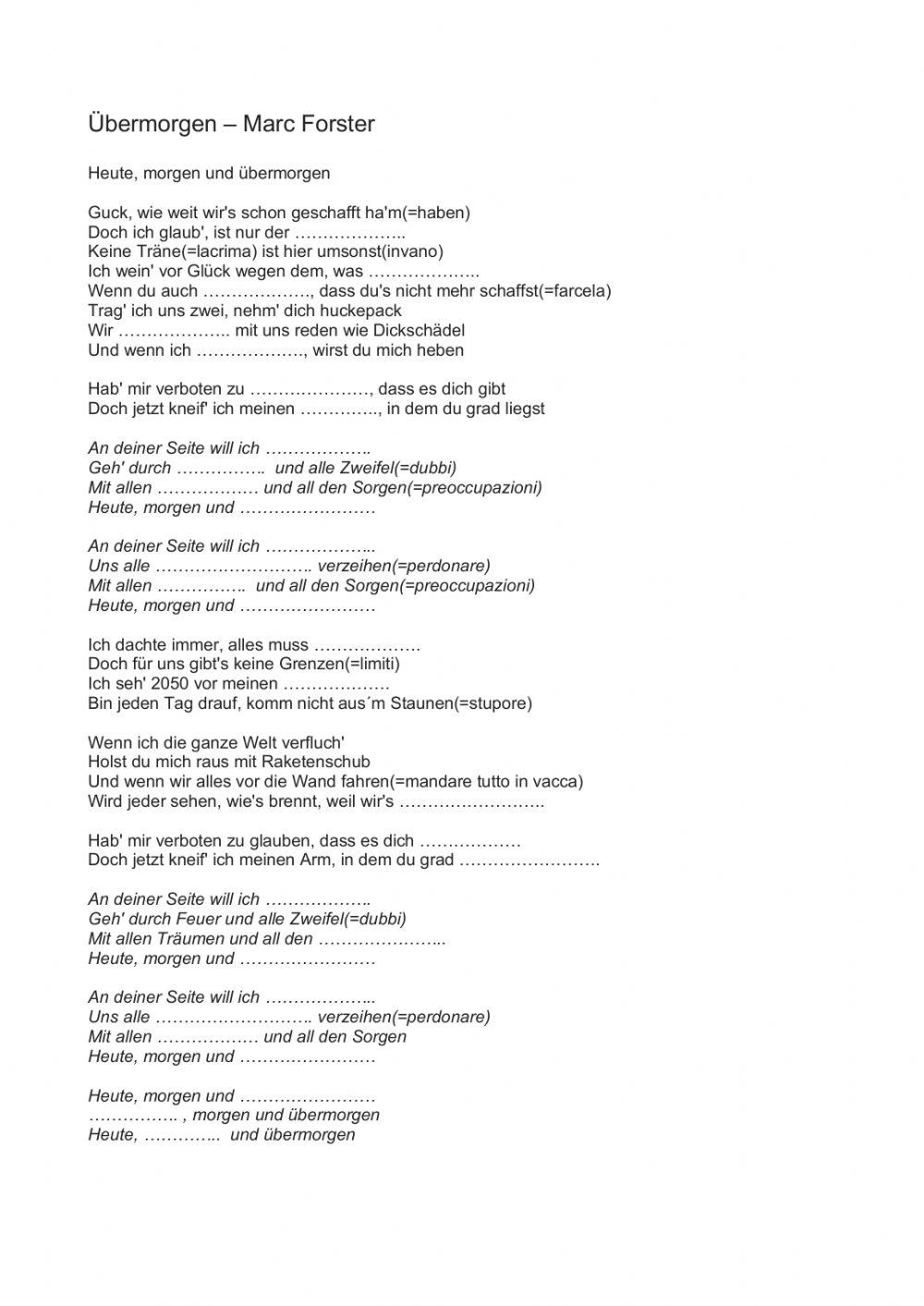 Übermogen - Marc Forster