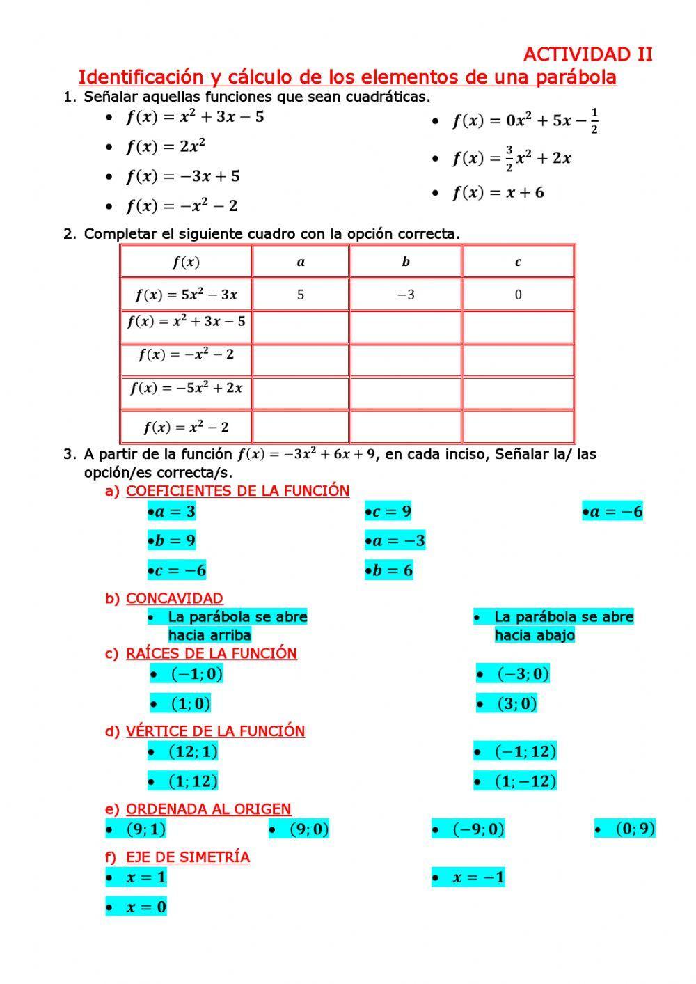 Función cuadrática