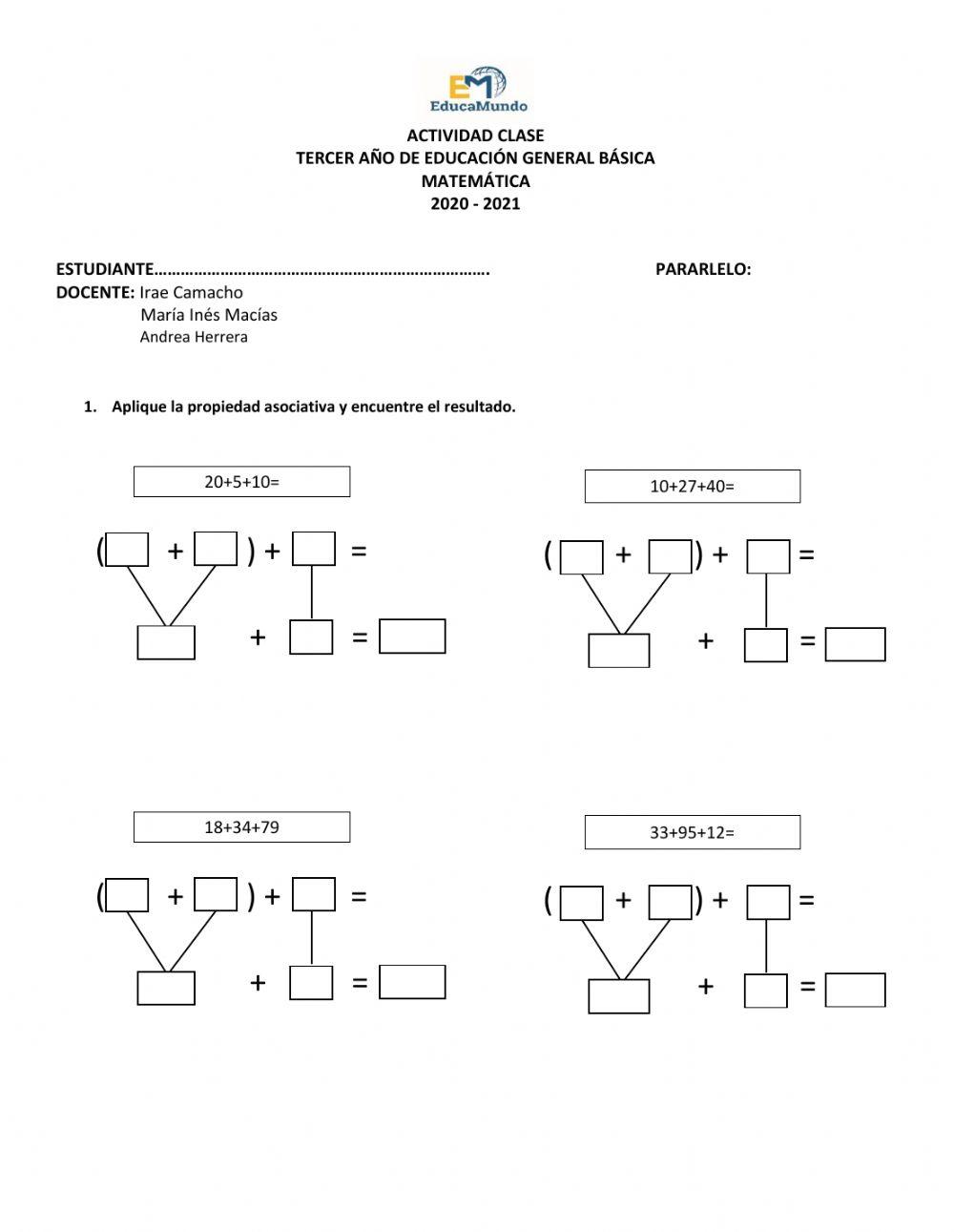 Propiedades de la suma