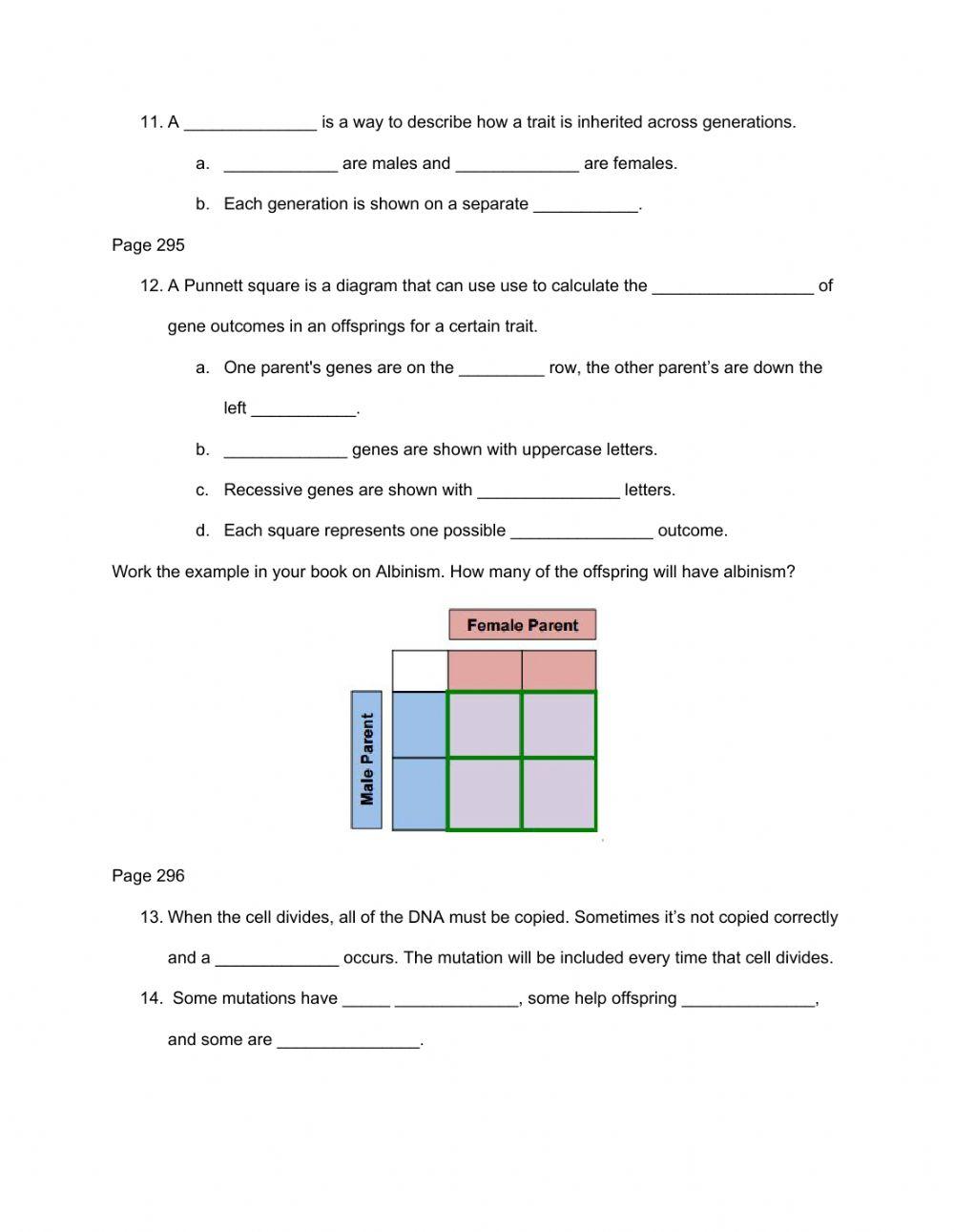 7.12 Genetics reading notes 7.12 Genetics reading notes