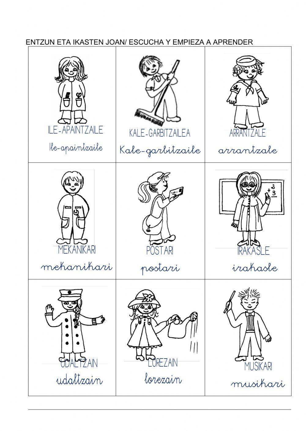 Lanbideak eta tresnak