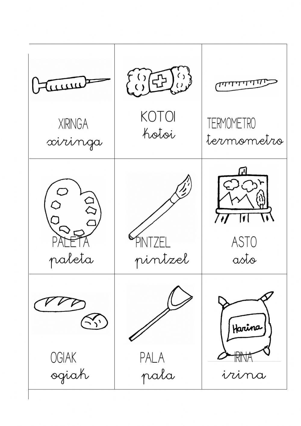 Lanbideak eta tresnak