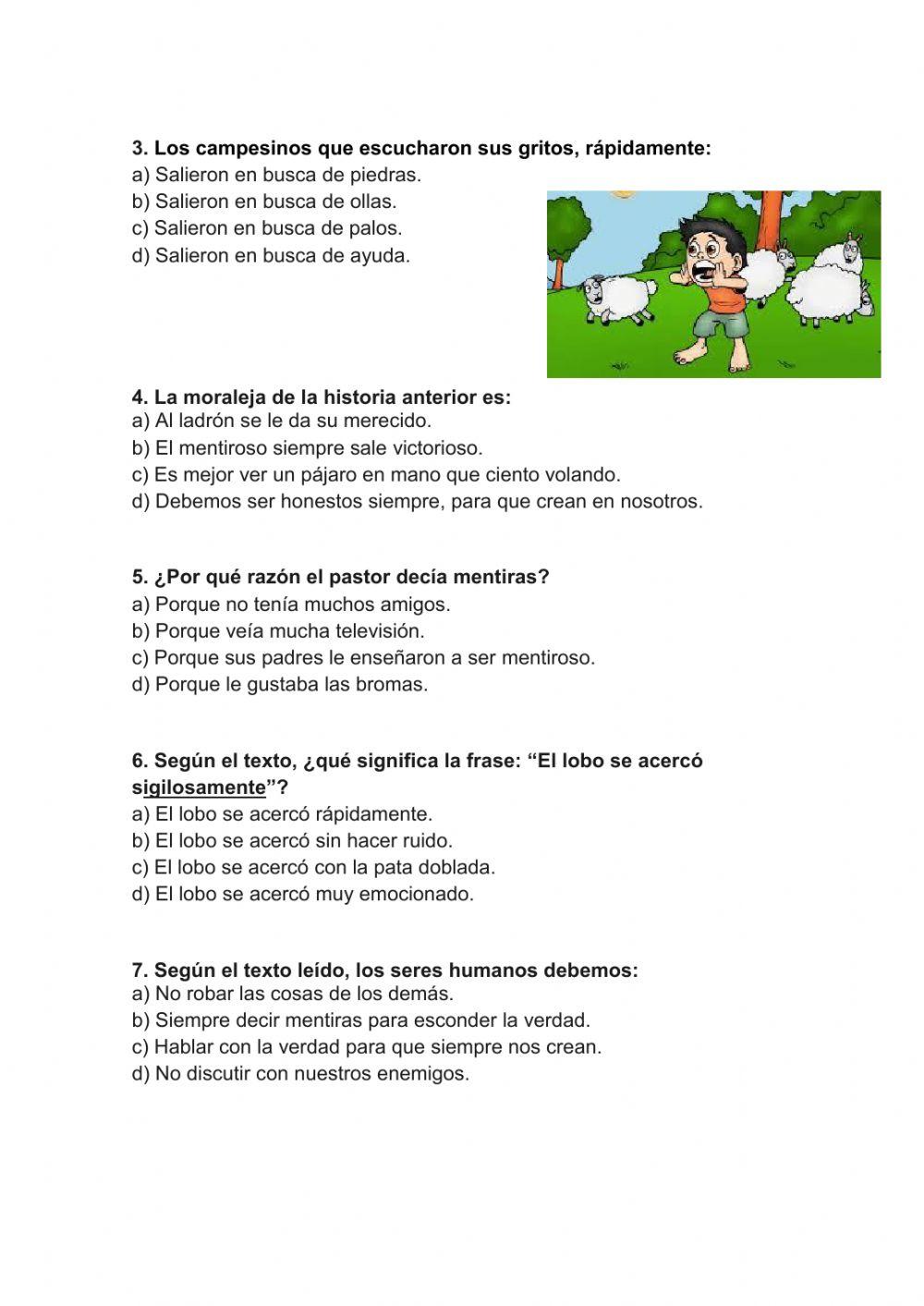 El pastor mentiroso y el lobo.