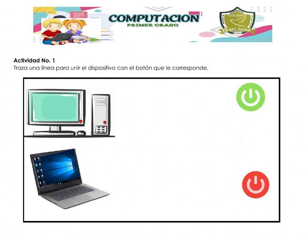 Botón de encendido de la pc