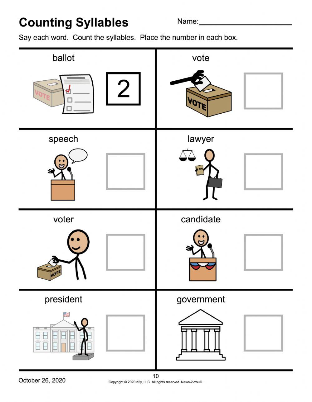 News 2 You Election Activities