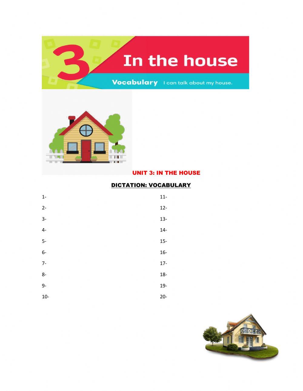 Vocabulary : the house