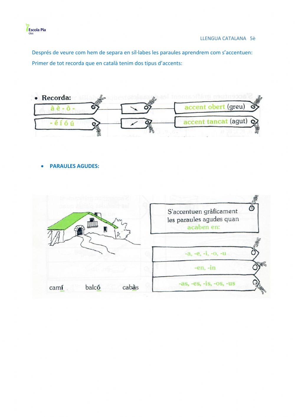 Accentuació paraules agudes