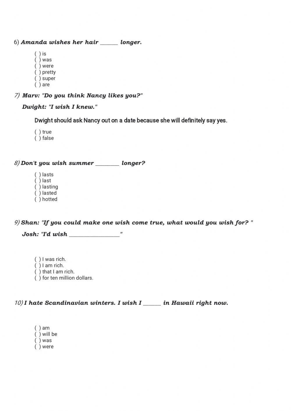 Talking about regrets