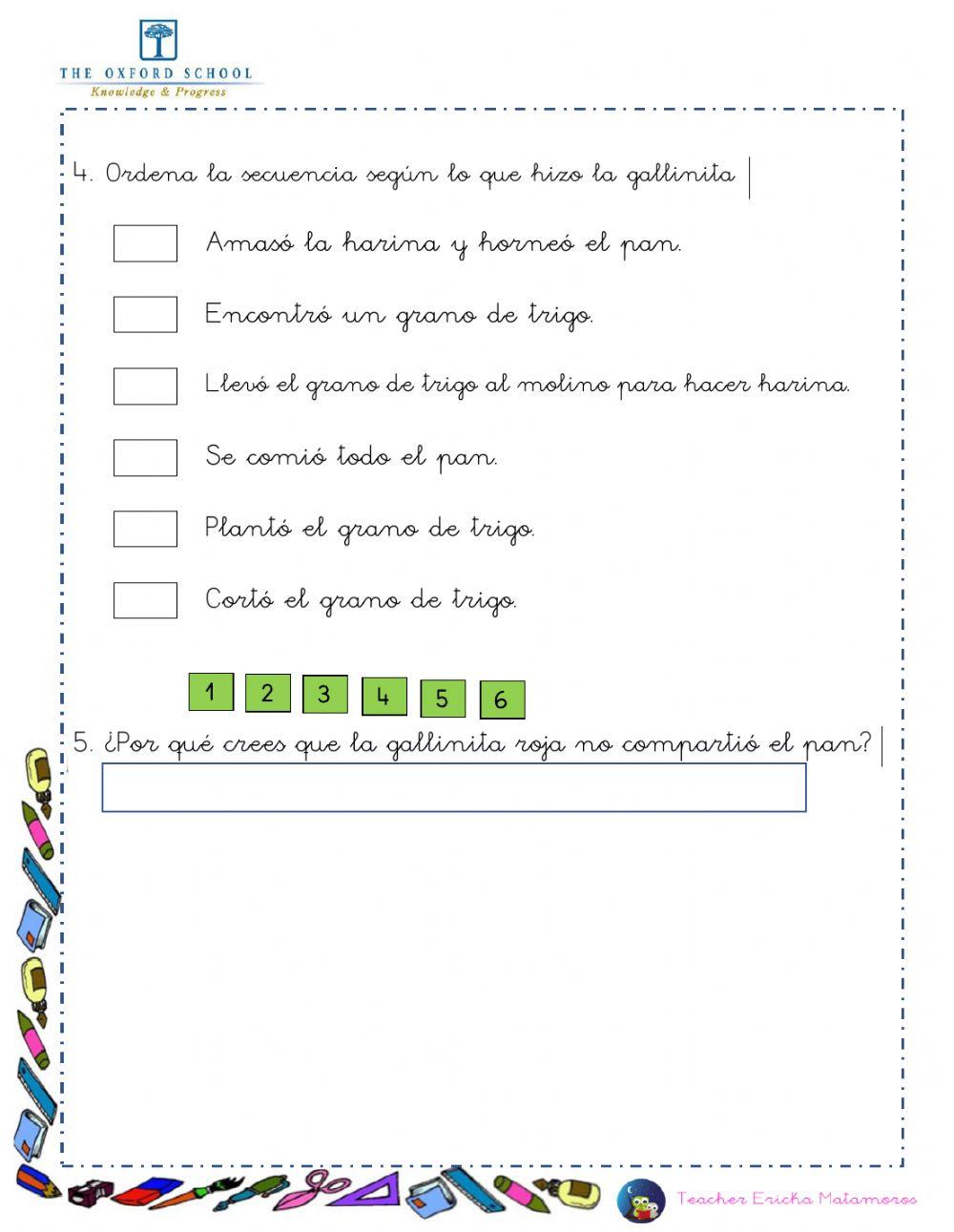 Cuento La gallinita roja