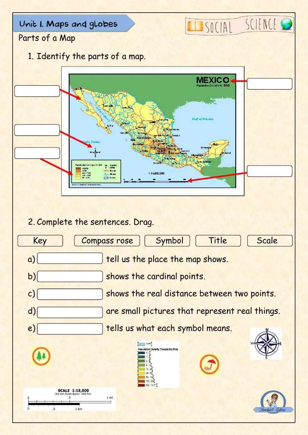 Parts Of A Map 440031 LaTeacherAlex Live Worksheets Parts Of A Map 440031 LaTeacherAlex Live Worksheets