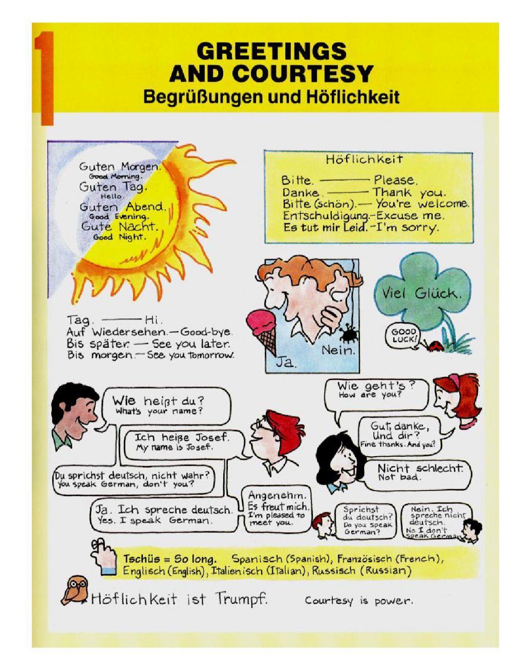 Begrüßungen und Höflichkeiten