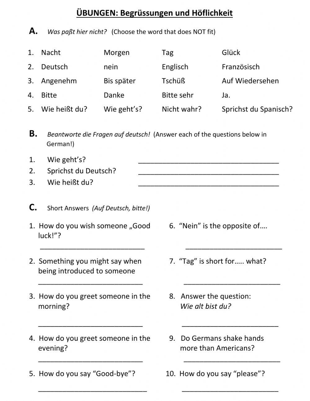 Begrüßungen und Höflichkeiten2
