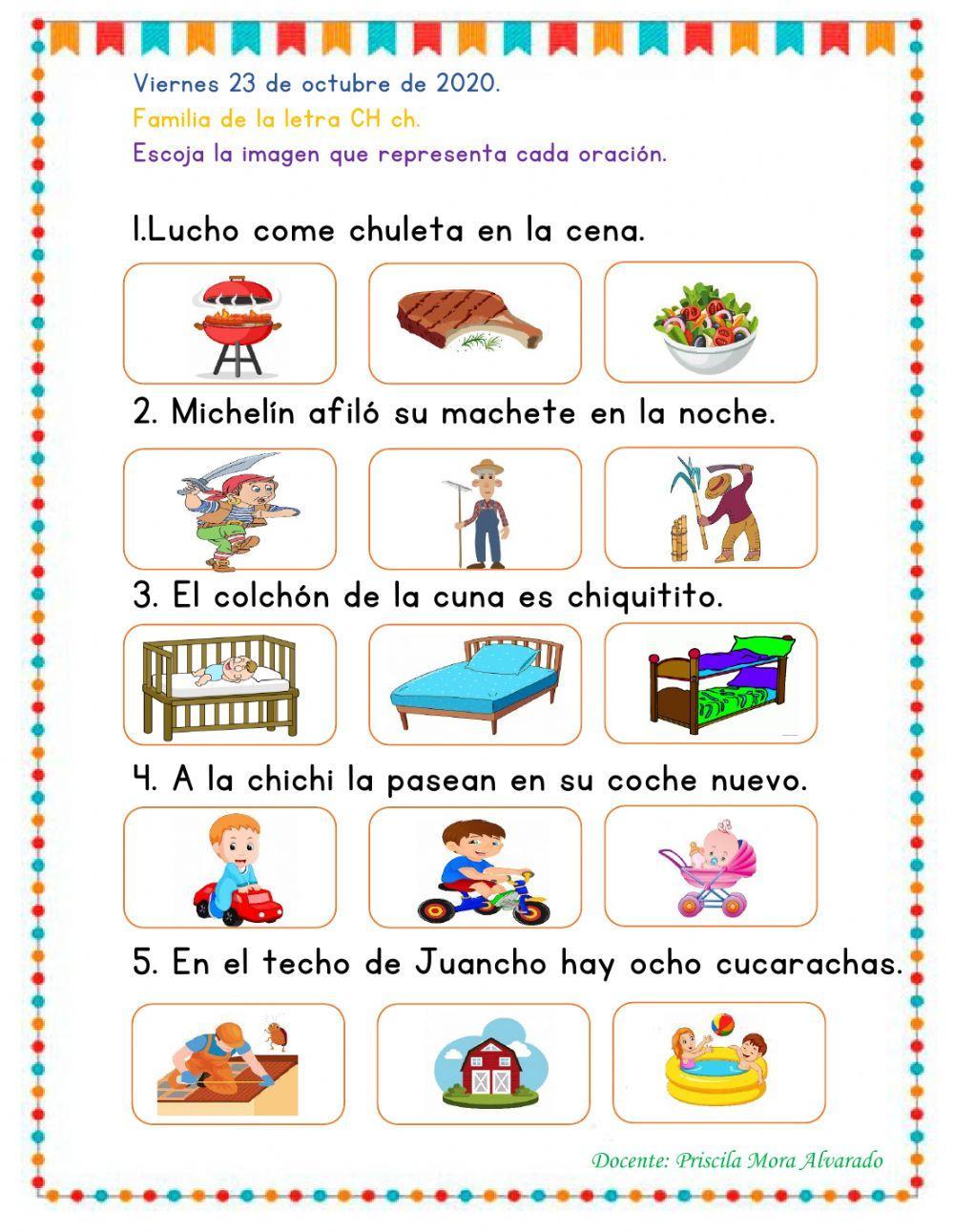 Práctica de la familia de la Ch-ch