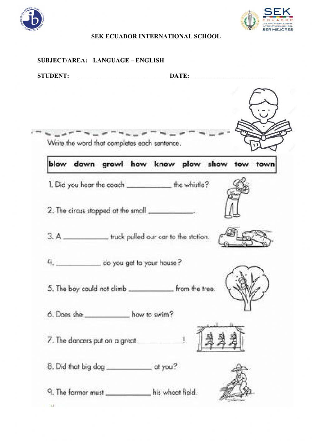 Long vowel diagraphs 2