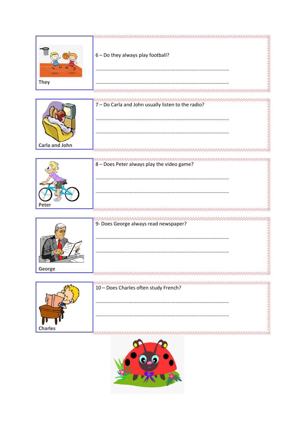 5th Grades Simple Present Tense-3