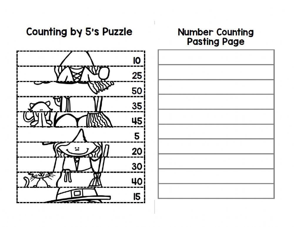 Halloween Count by 5 Puzzle