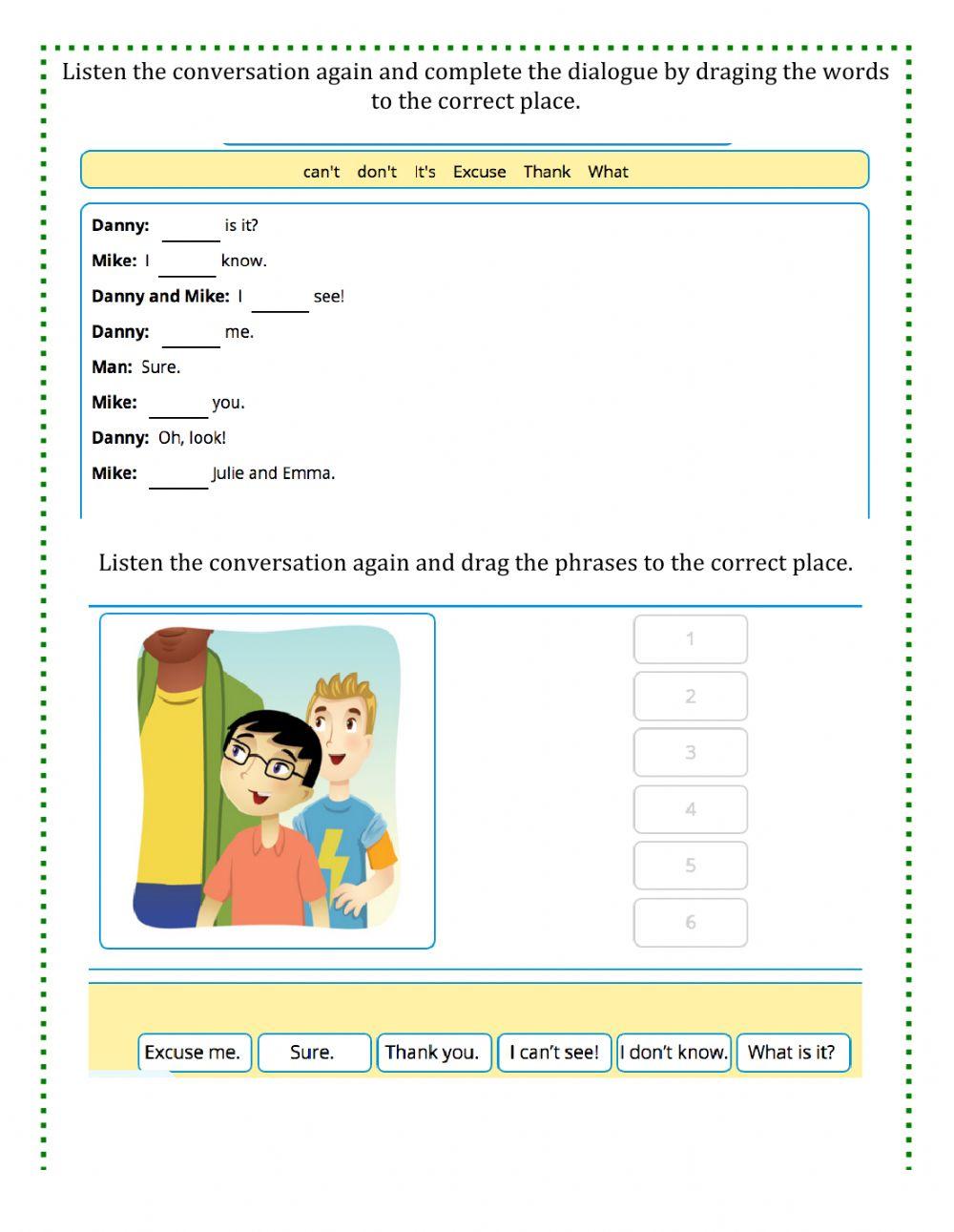 Practice: Story - I can't see