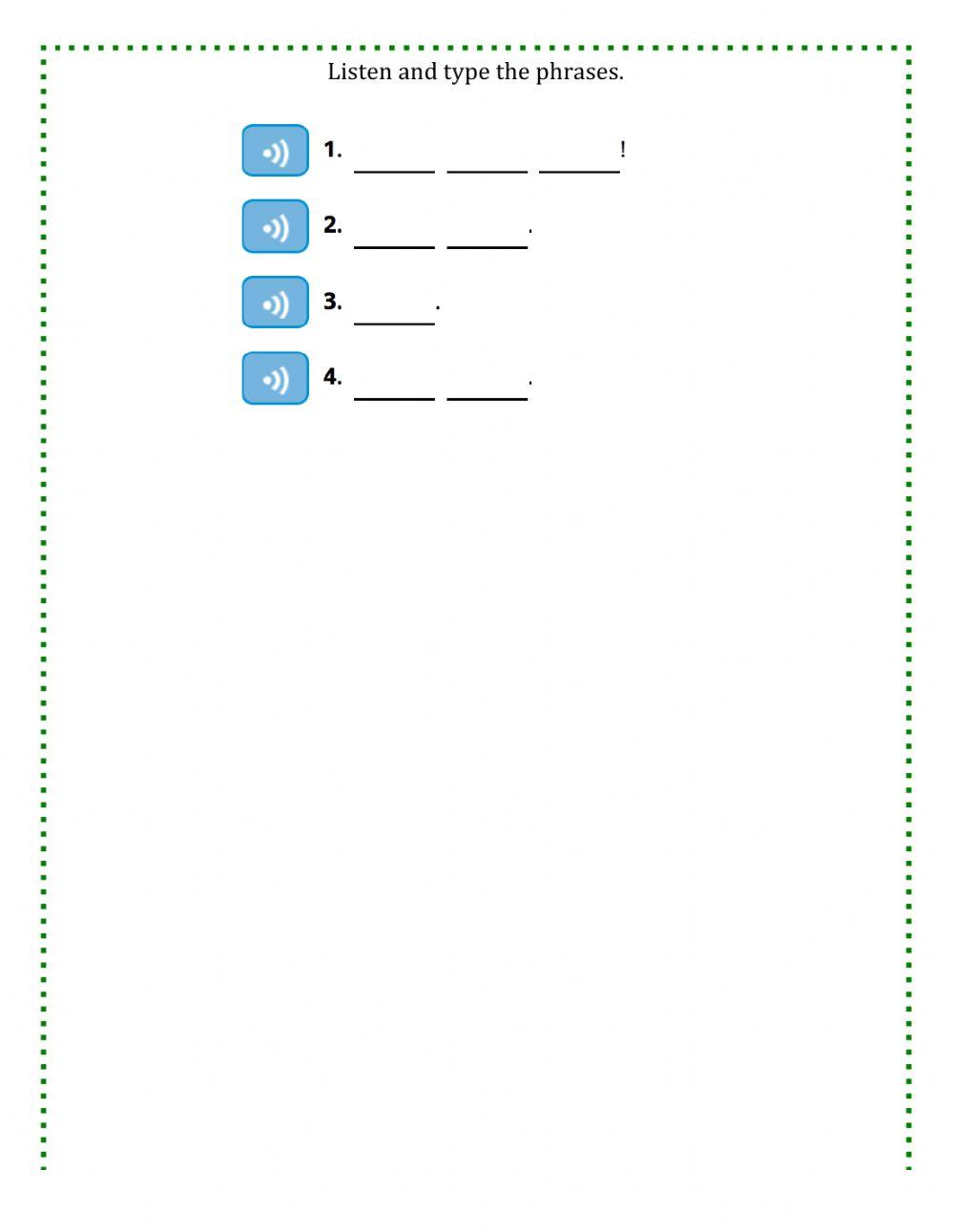 Practice: Story - I can't see