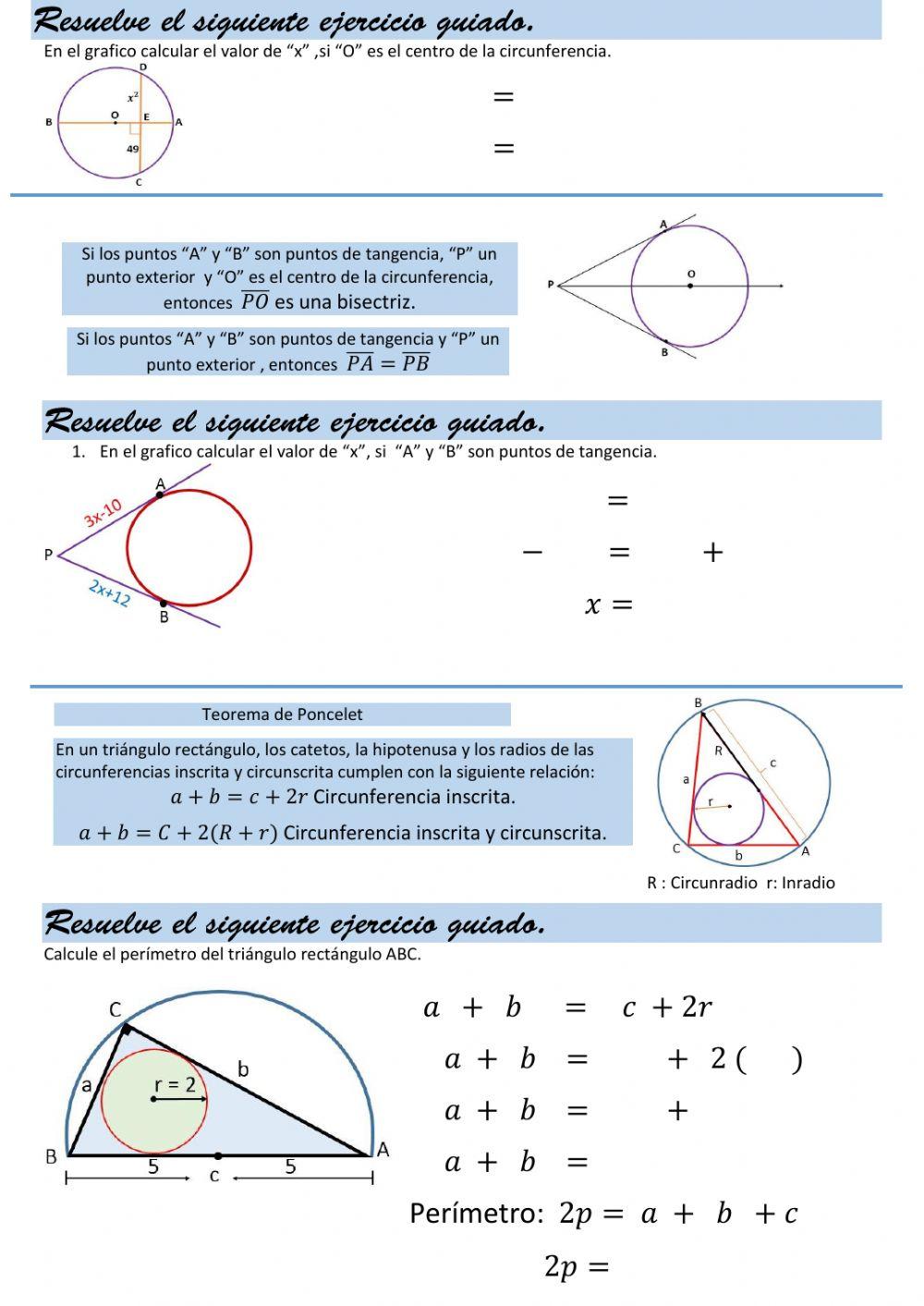 CIRCUNFERENCIA: ELEMENTOS Y PROPIEDADES