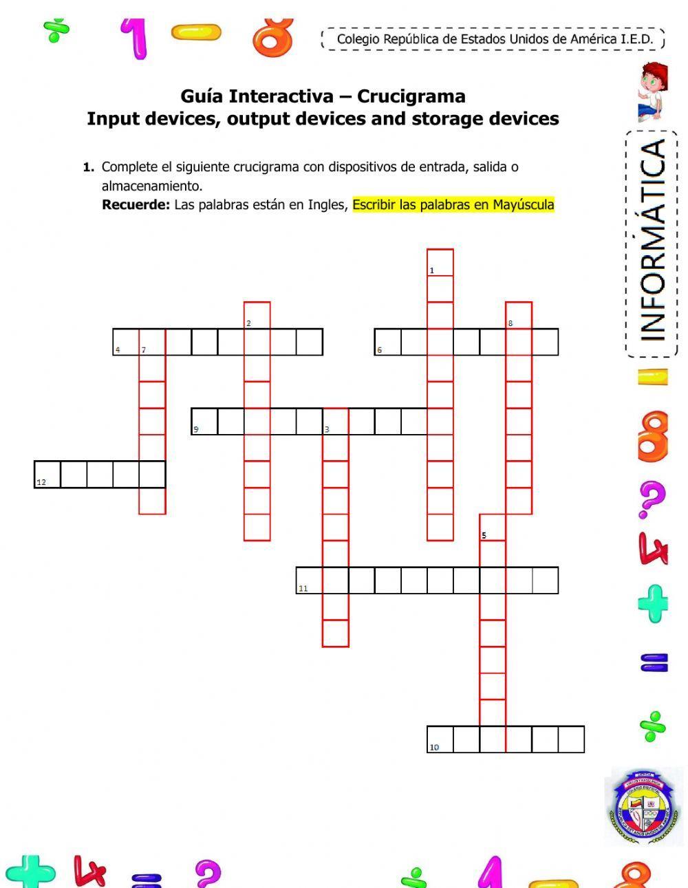 Input devices, output devices and storage devices 440581