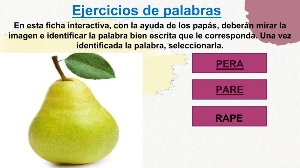 Ejercicios de palabras 440856 Rocio1708 Live