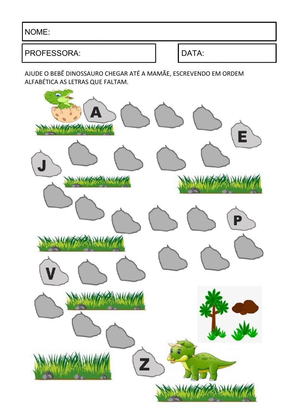 Alfabeto - Dinossauros