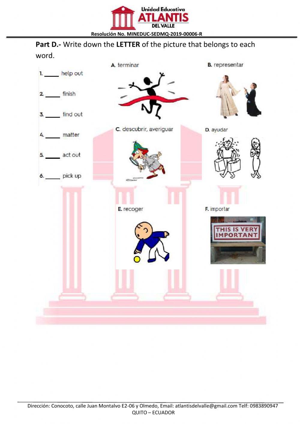 Intermediate Vocabulary Unit 3