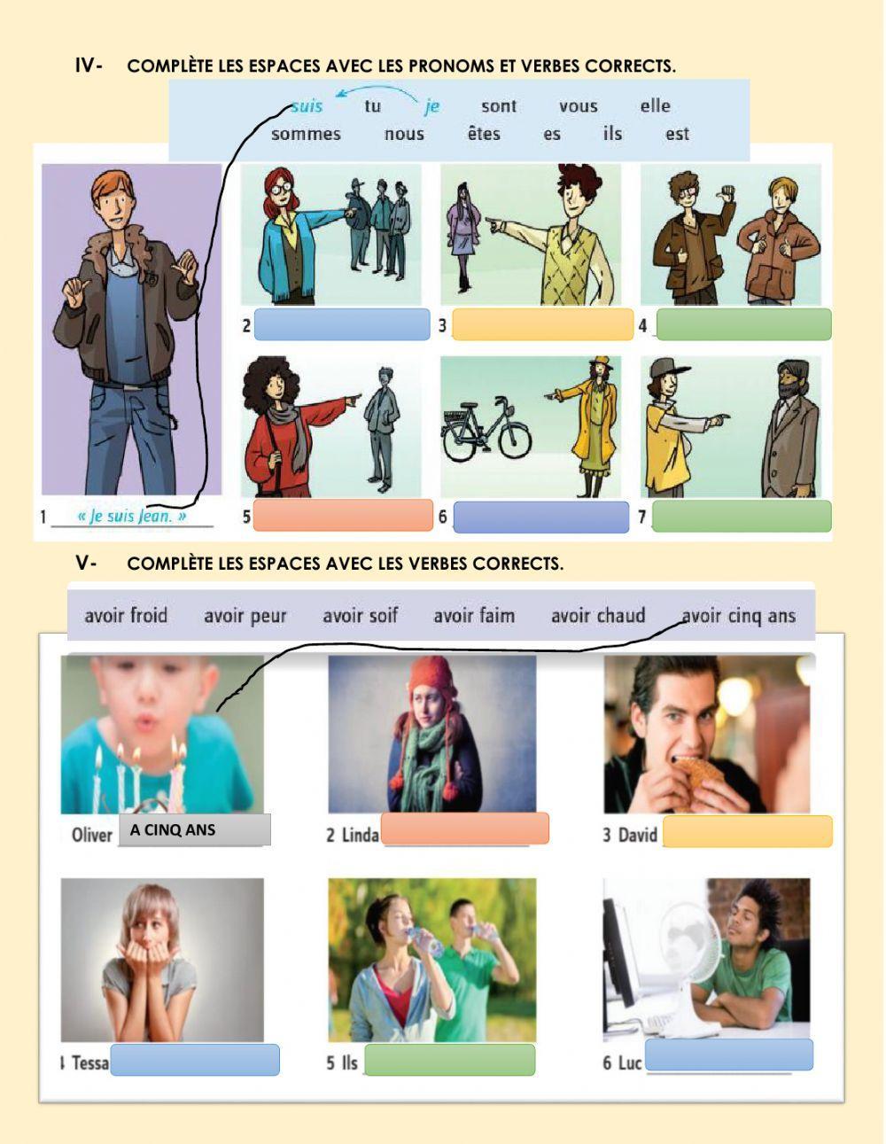 Les nombres de 1-100, le verbe être et avoir