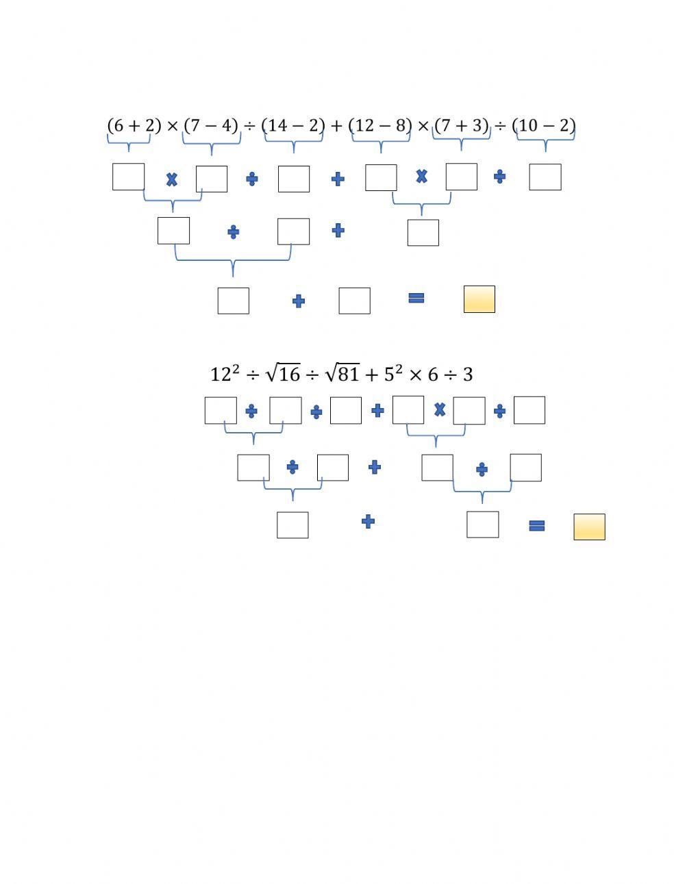 Jerarquía de Operaciones por pasos