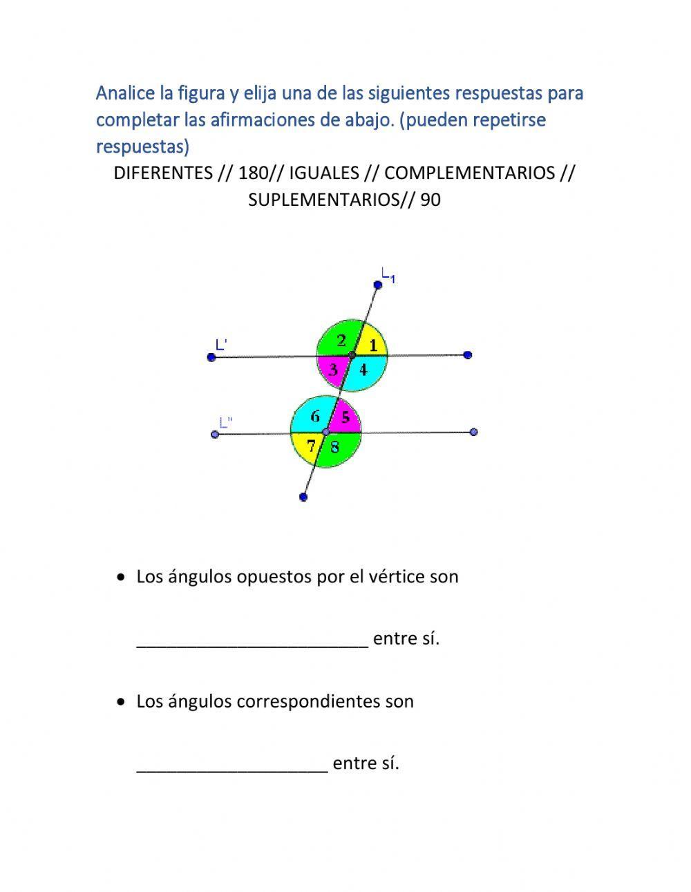 Paralelas cortadas por una transversal