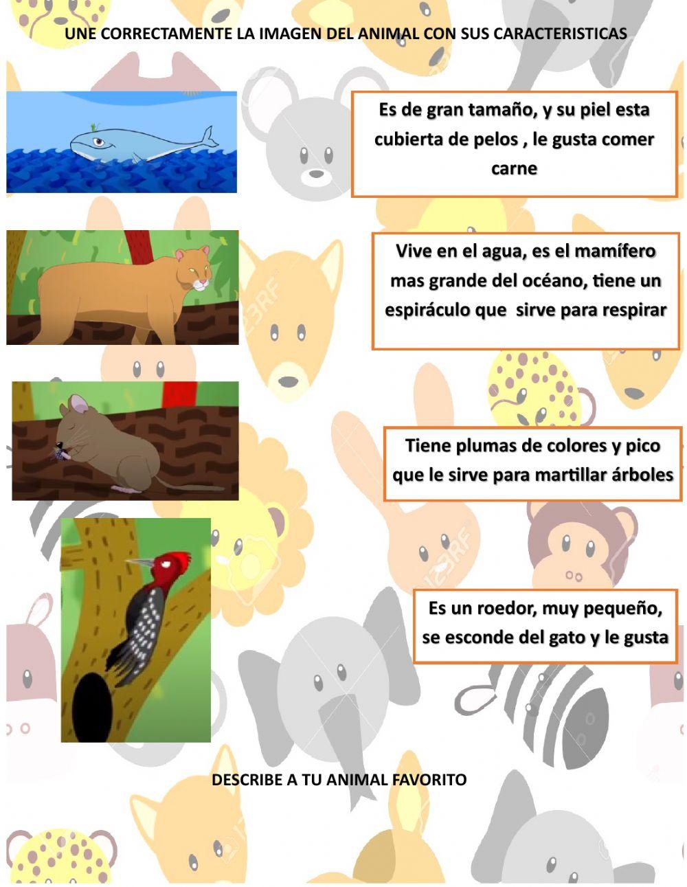 Descripcion de animales