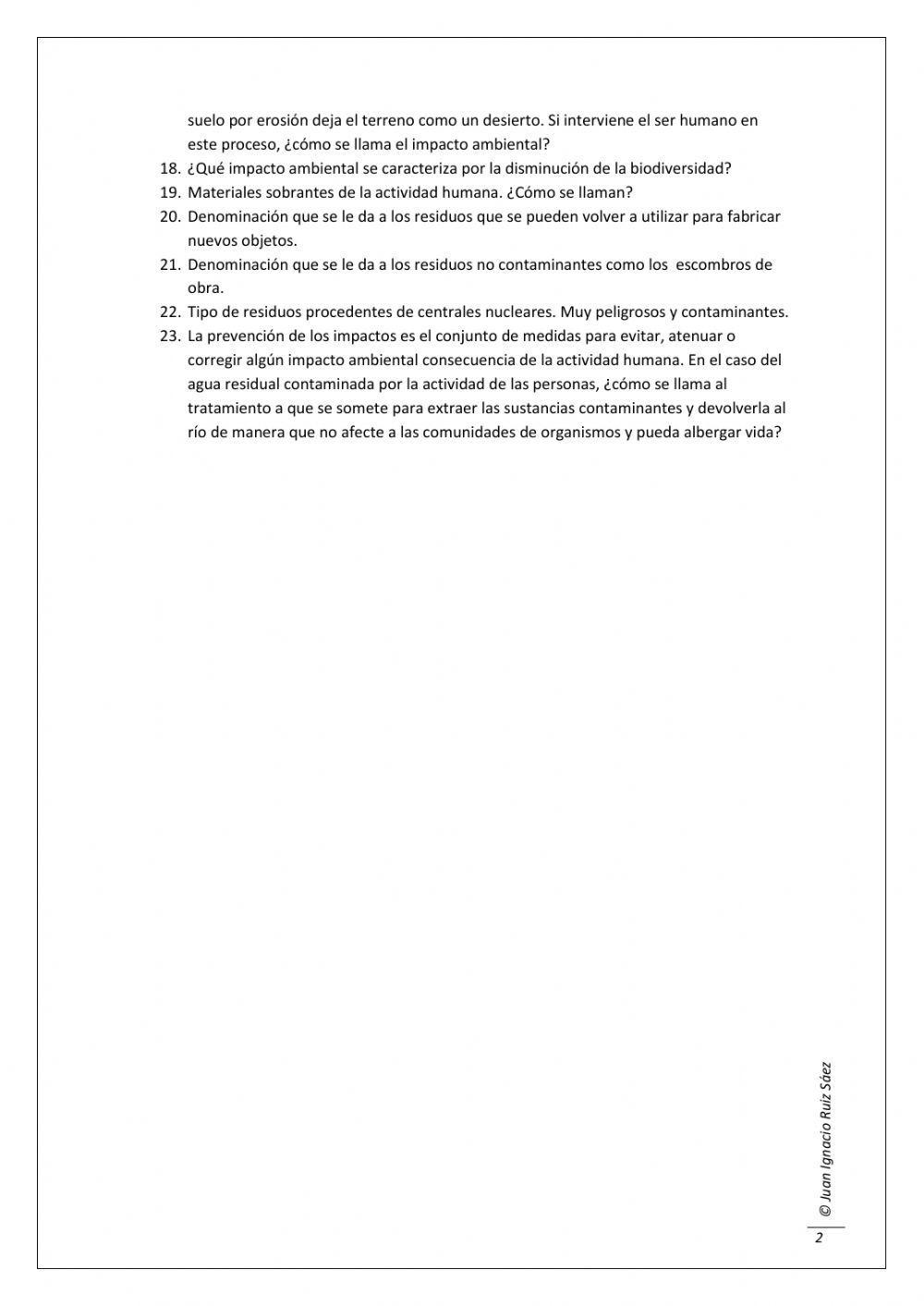 Impactos ambientales