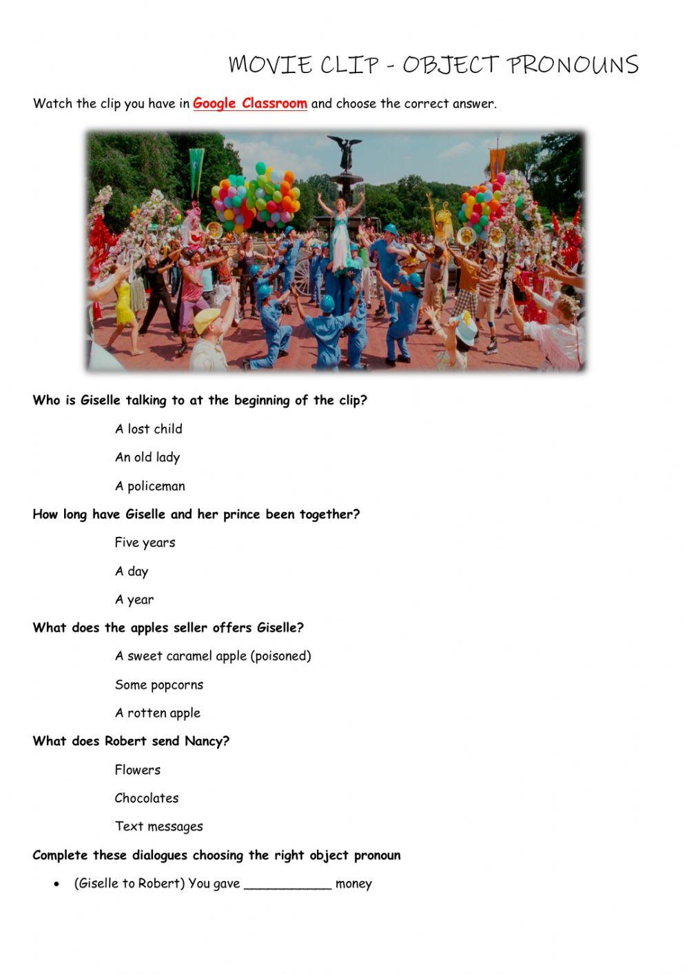 UNIT 0 - Object pronouns