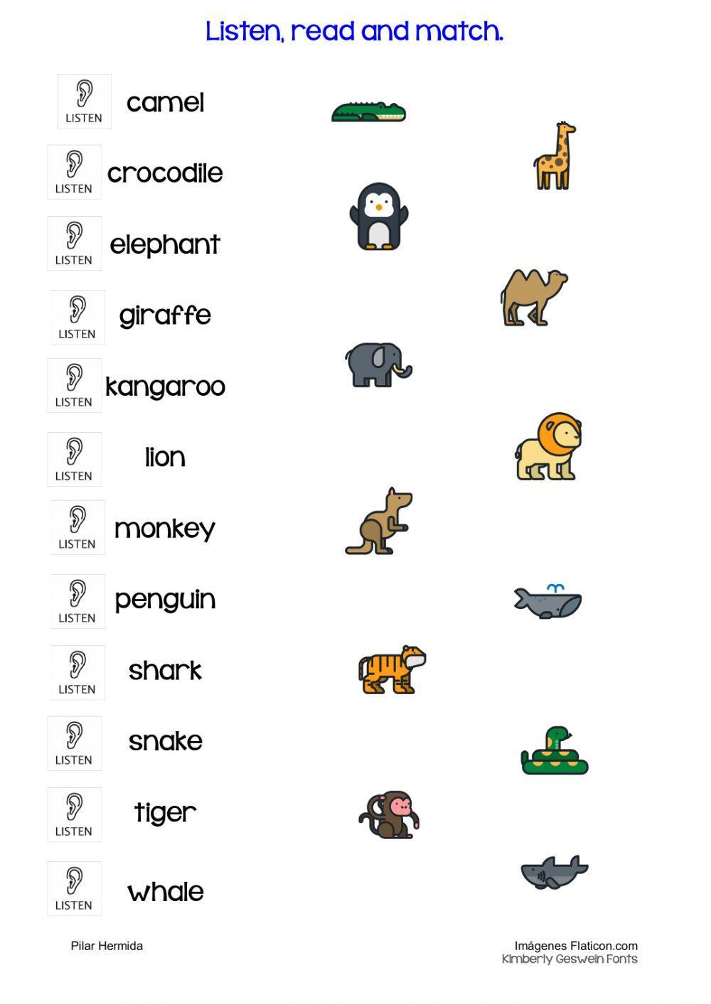 Vocabulary-WILD ANIMALS