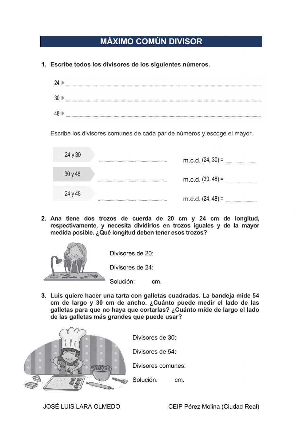 Máximo común divisor