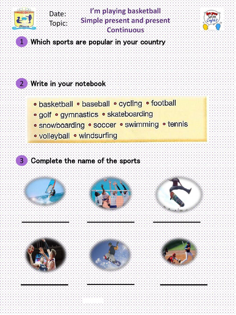 Simple present present continuous