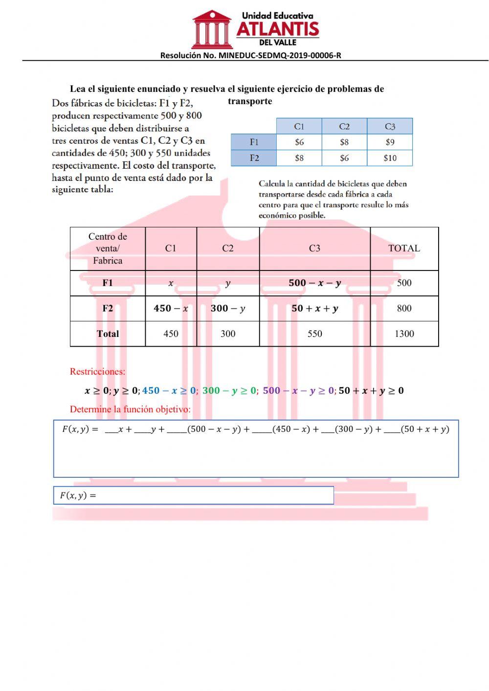Quiz Programacion lineal