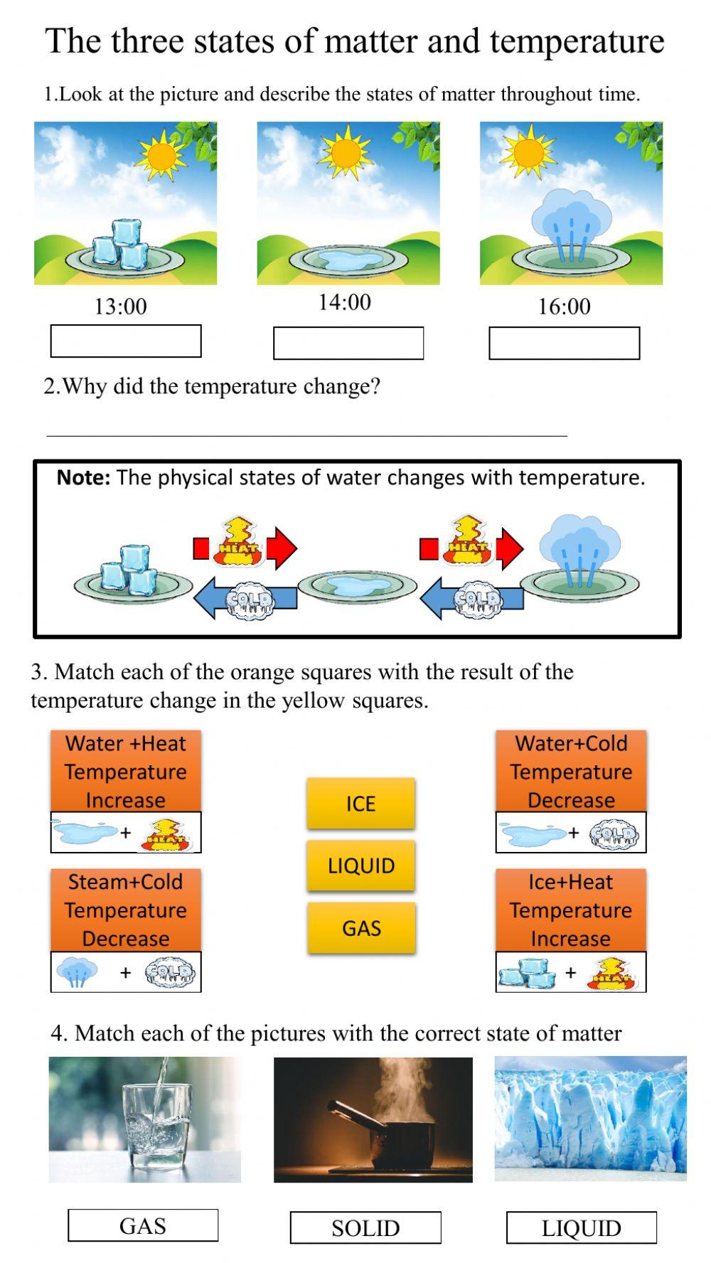 States of Matter and Tempeature