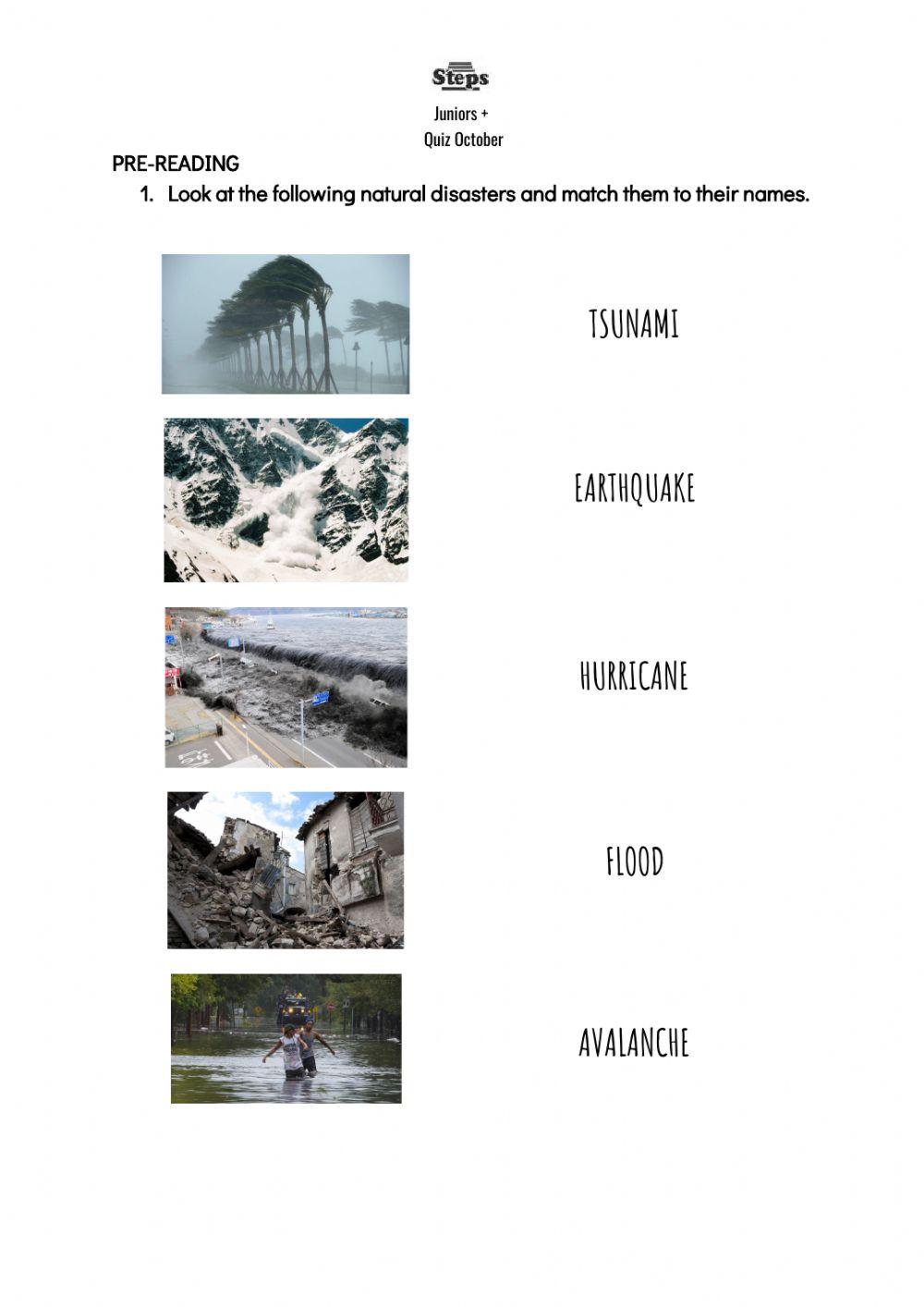 Juniors + Quiz October