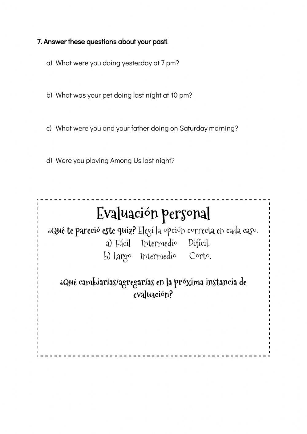 Juniors + Quiz October