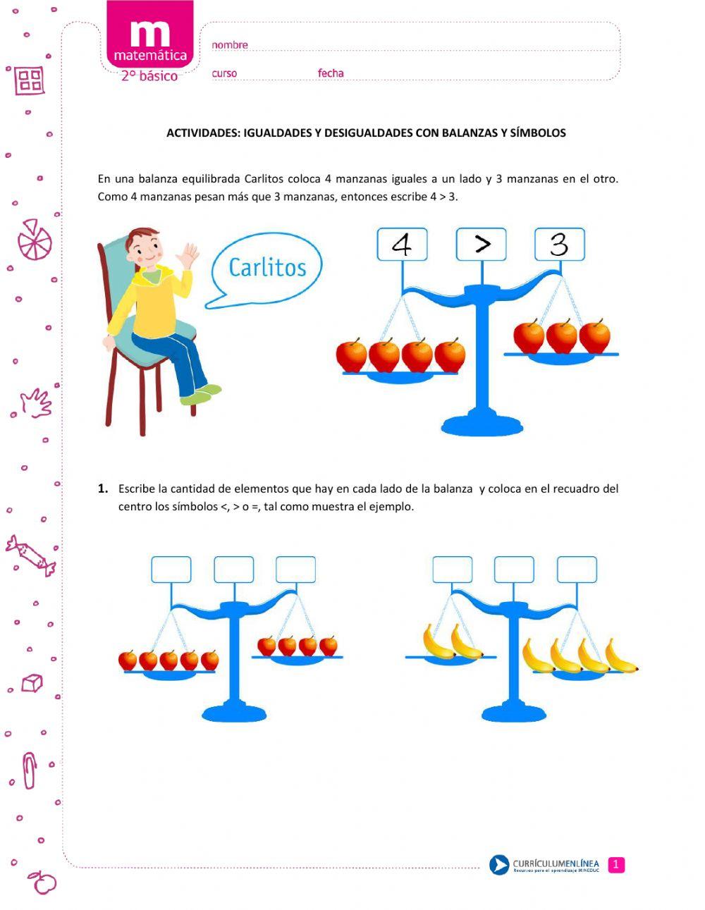 Igualdades y desigualdades