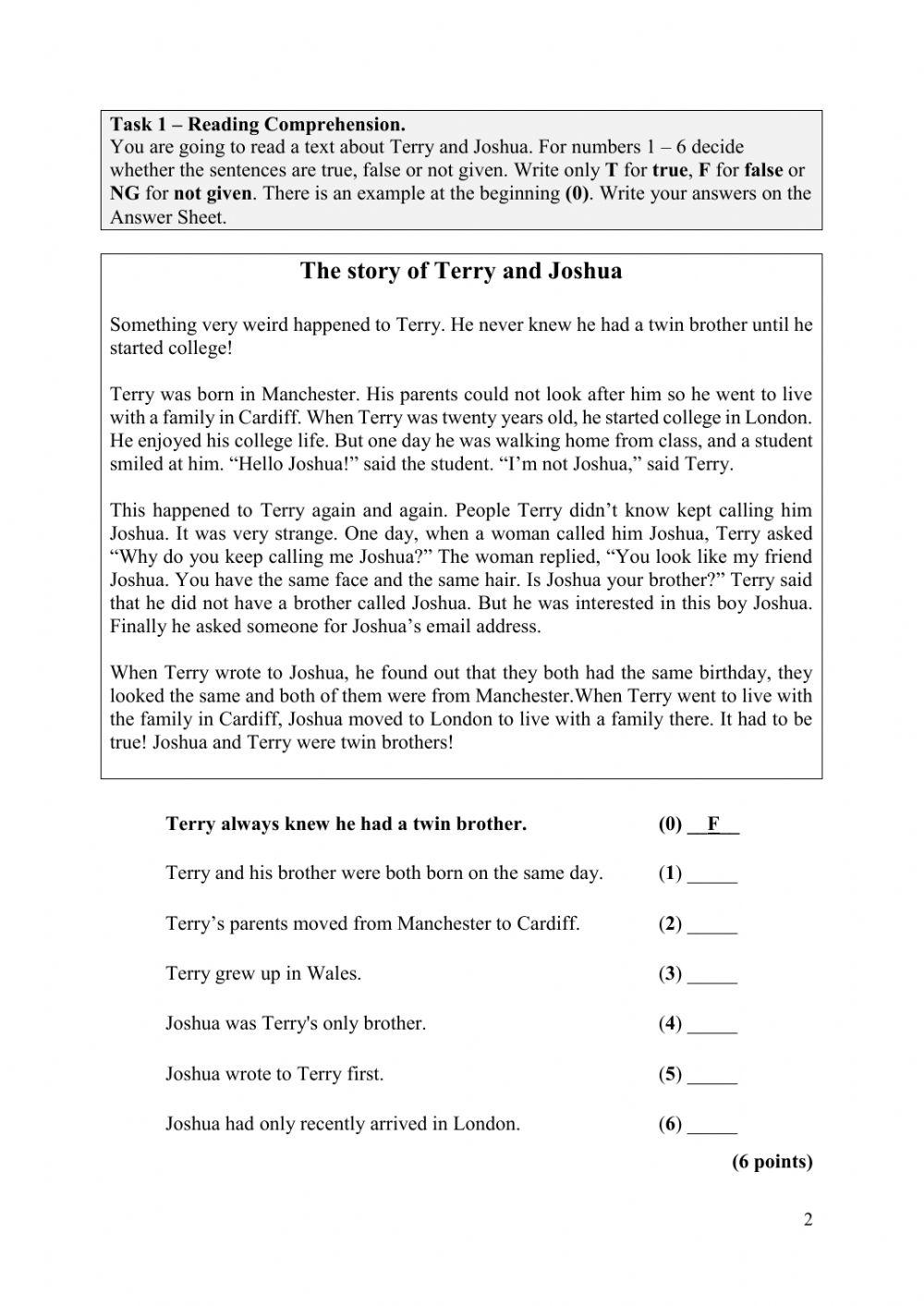 ŠKOLSKO NATJECANJE IZ ENGLESKOG JEZIKA za 8. razred osnovne škole ŠKOLSKA GODINA 2015. - 2016.