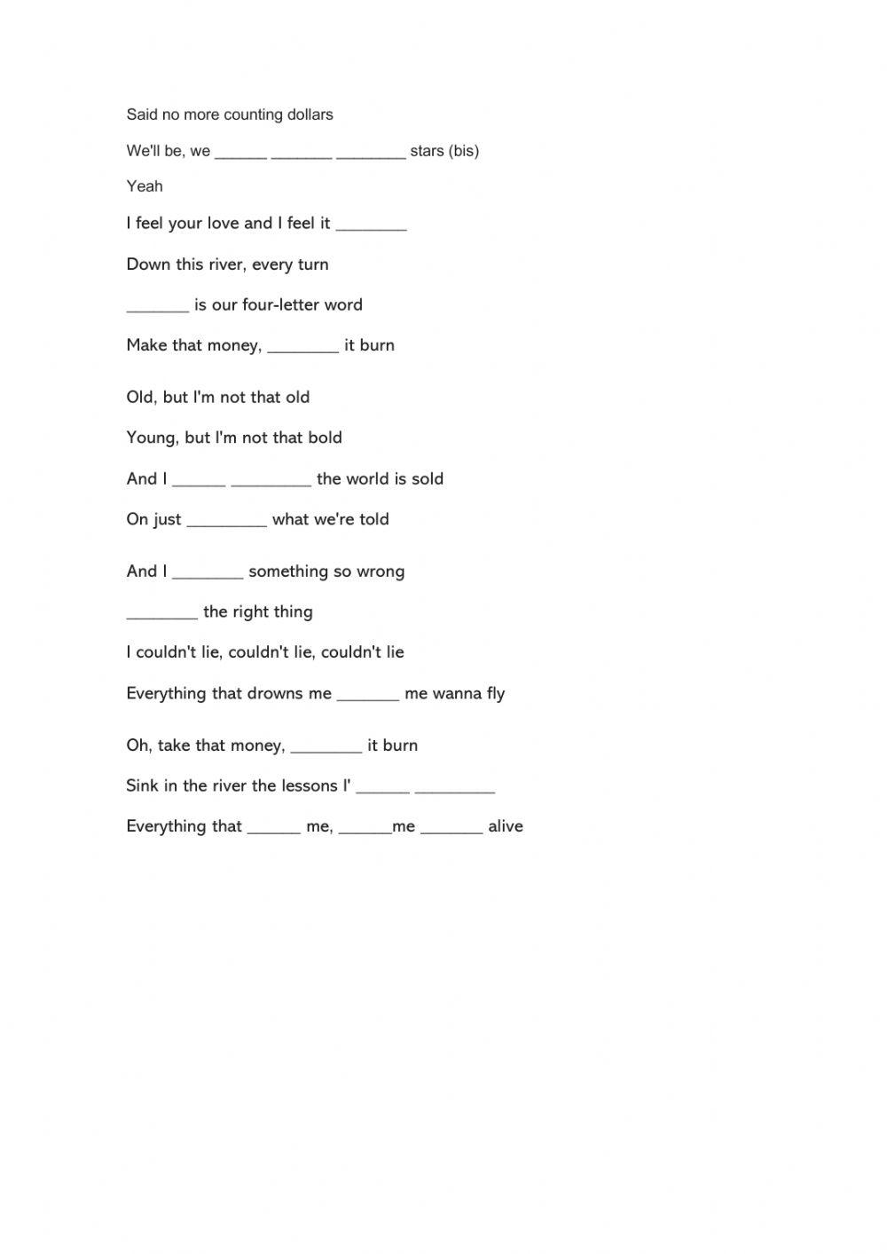 Counting Stars 442306 | MagdaAF | Live Worksheets