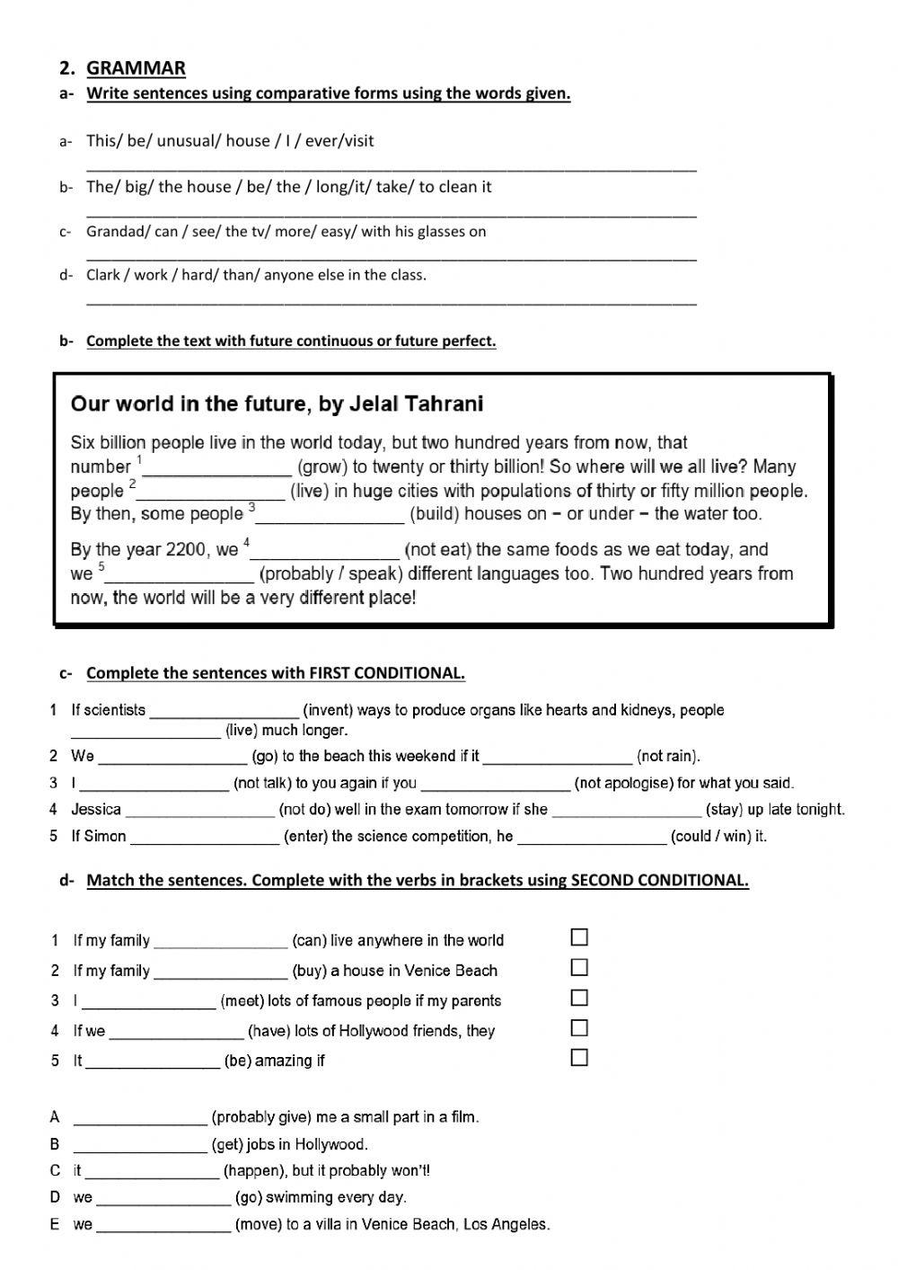 October - Practice test